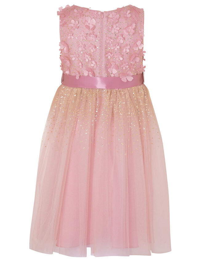 Alison Floral Glitter Dress, Pink (DUSKY PINK), large