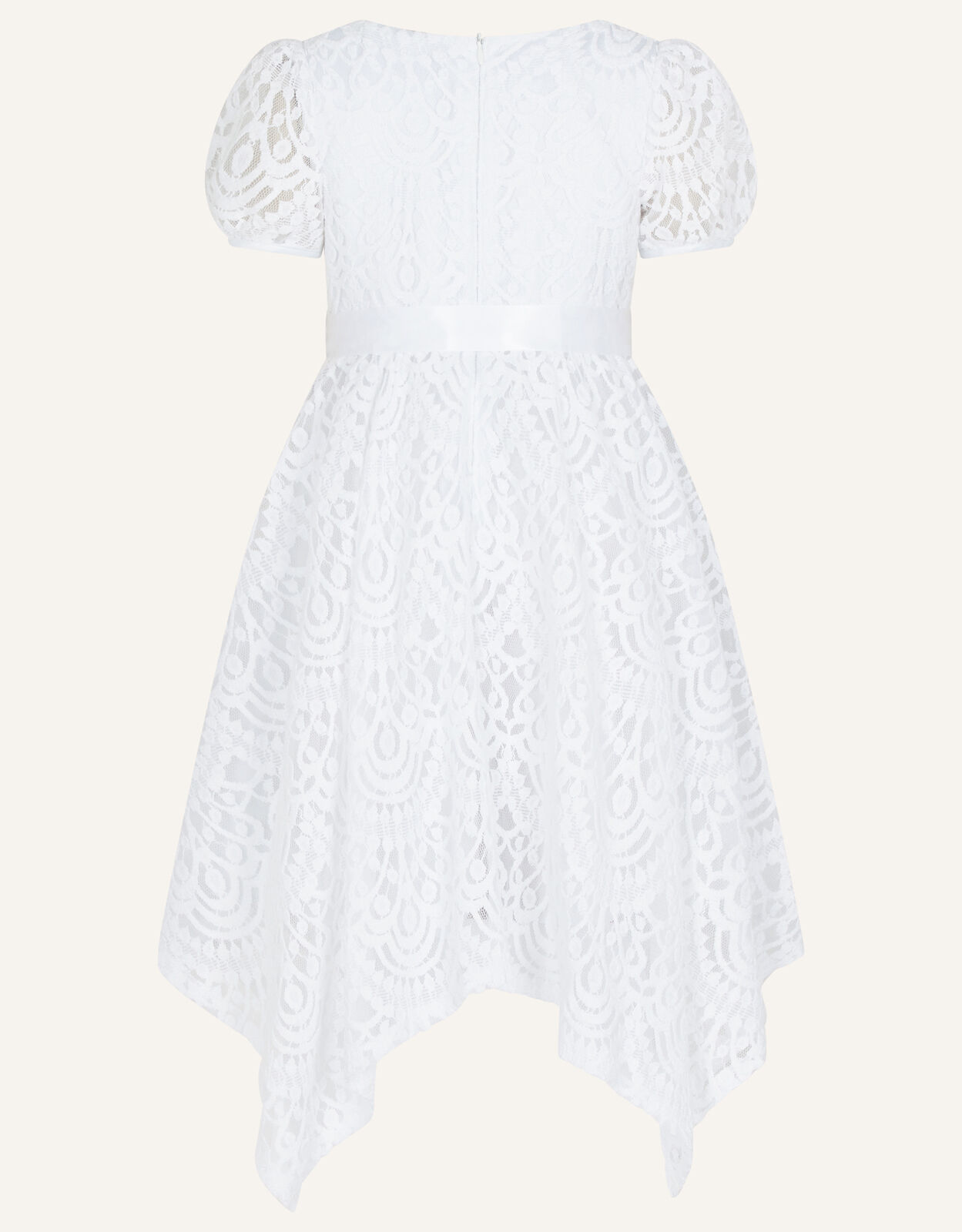 lace puff sleeve dress