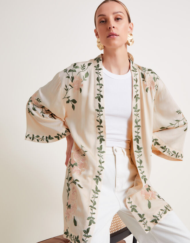 Kaya Short Kimono, Ivory (IVORY), large