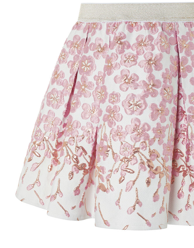Petal Jacquard Skirt, Pink (PINK), large