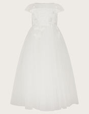 Flourish 3D Butterfly Dress , Ivory (IVORY), large