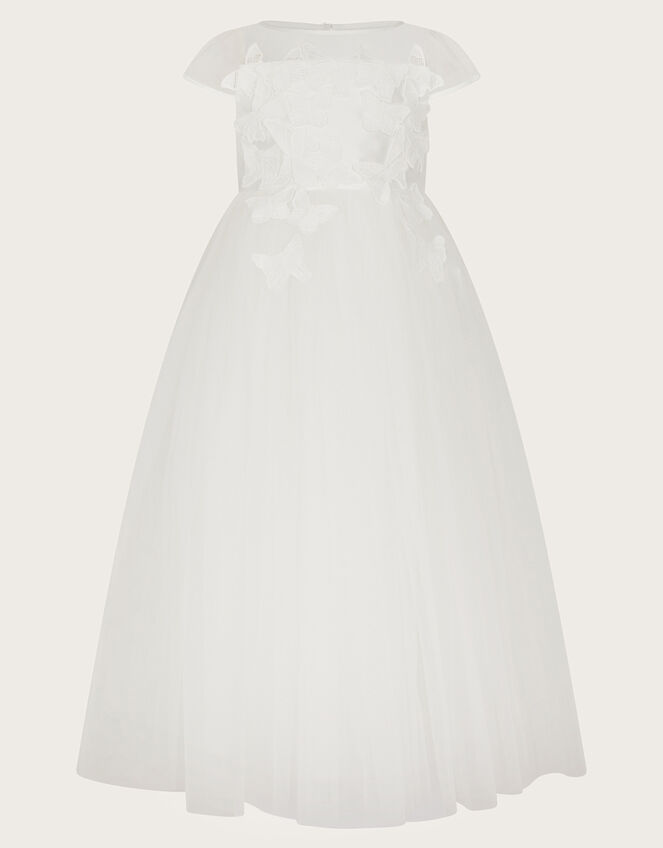 Flourish 3D Butterfly Dress , Ivory (IVORY), large