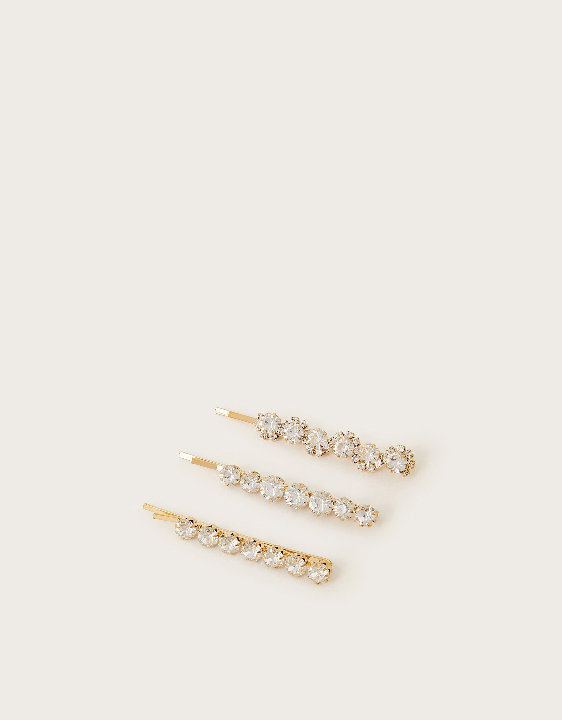 Buy Diamante Flower Hair Slides (£0.70 per card) Online -Jewellery World