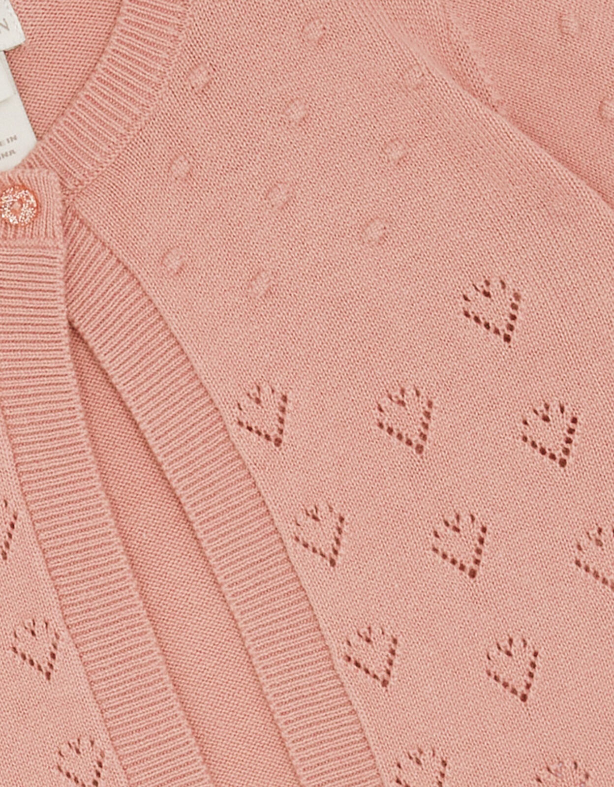 Baby Heart Bolero Cardigan Pink