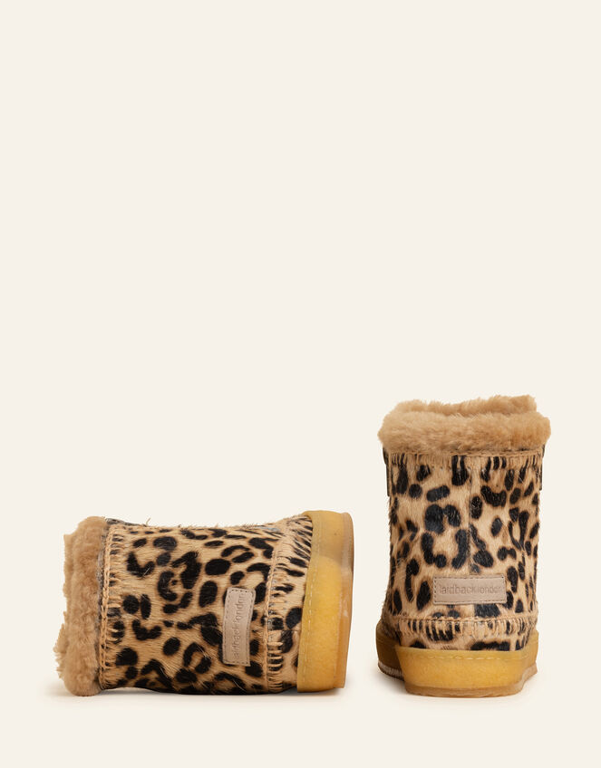 Laidback London Leopard Print Ankle Boots, Leopard (LEOPARD), large