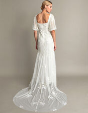 Violet Embellished Bridal Dress, Ivory (IVORY), large