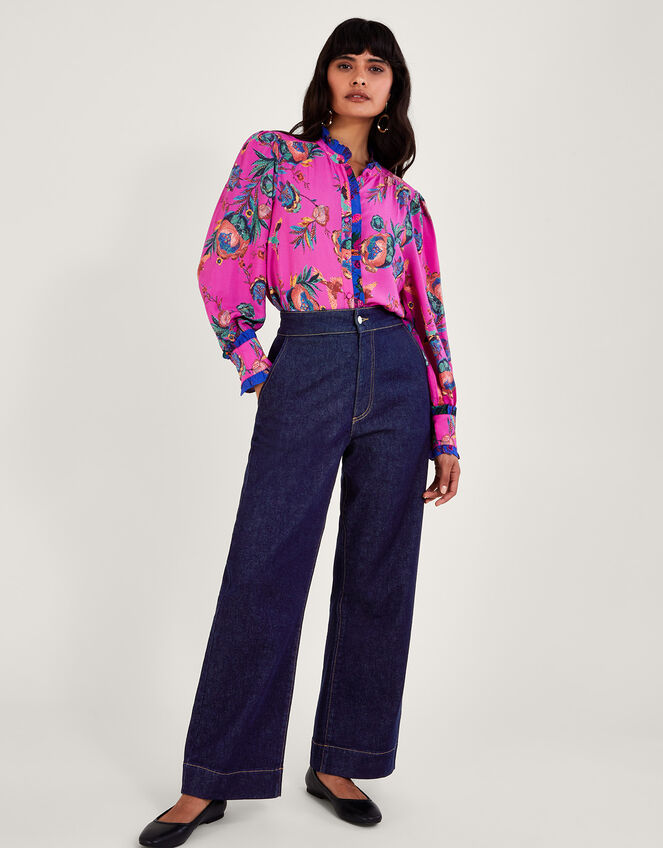 Jordann Print Blouse, Pink (PINK), large