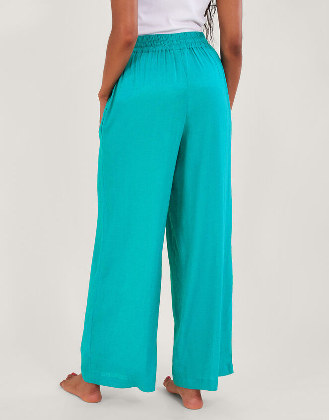 Vicki Plain Trousers Blue | Beachwear & Swimwear | Monsoon UK.