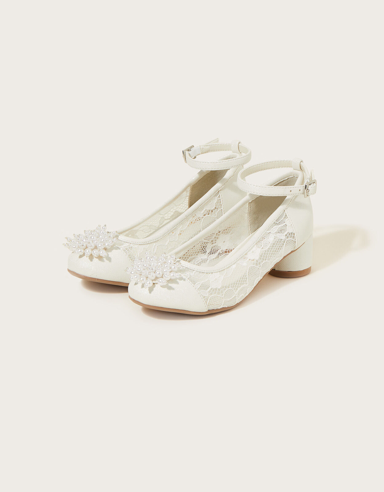 Princess Crystal Heels Ivory Shoes Monsoon UK