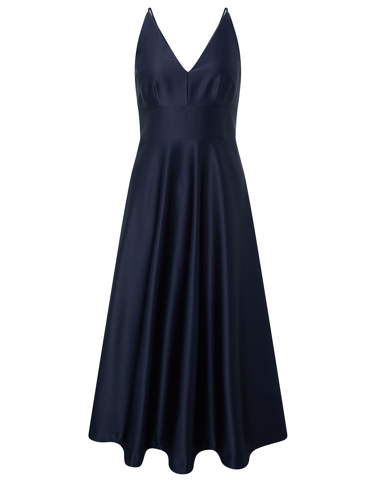 Abbey satin deals bow midi dress