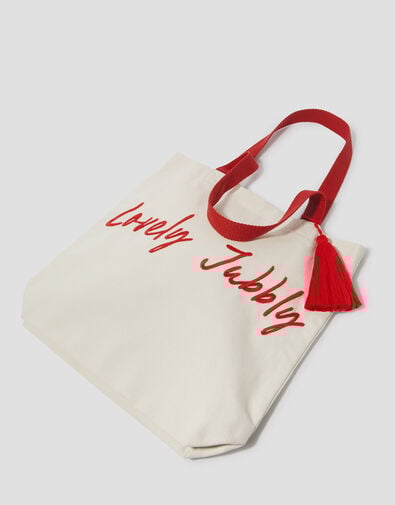 Lovely Jubbly Canvas Tote Bag, , large