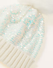 Dolly Sequin Pom-Pom Hat , Multi (MULTI), large