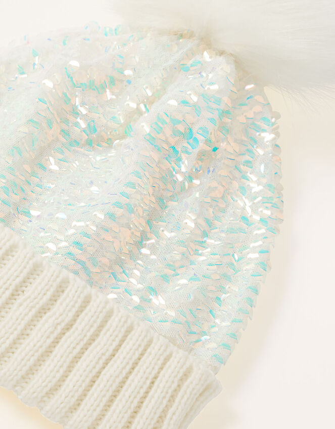 Dolly Sequin Pom-Pom Hat , Multi (MULTI), large