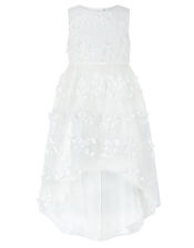 Pretty Petal High-Low Occasion Dress, Ivory (IVORY), large
