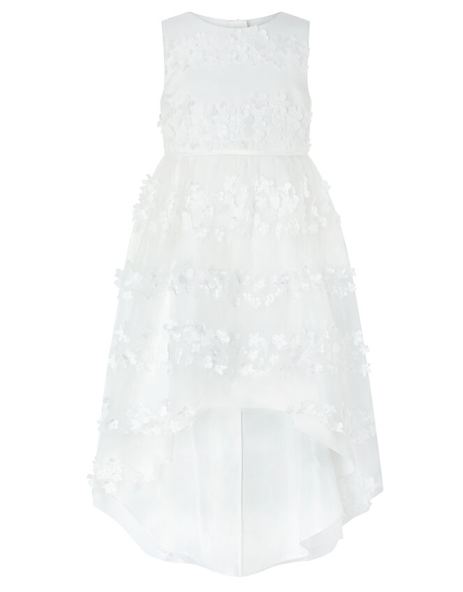 Pretty Petal High-Low Occasion Dress, Ivory (IVORY), large