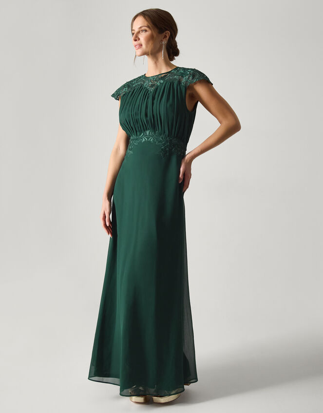 Elodie Lace Chiffon Bridesmaid Dress Green