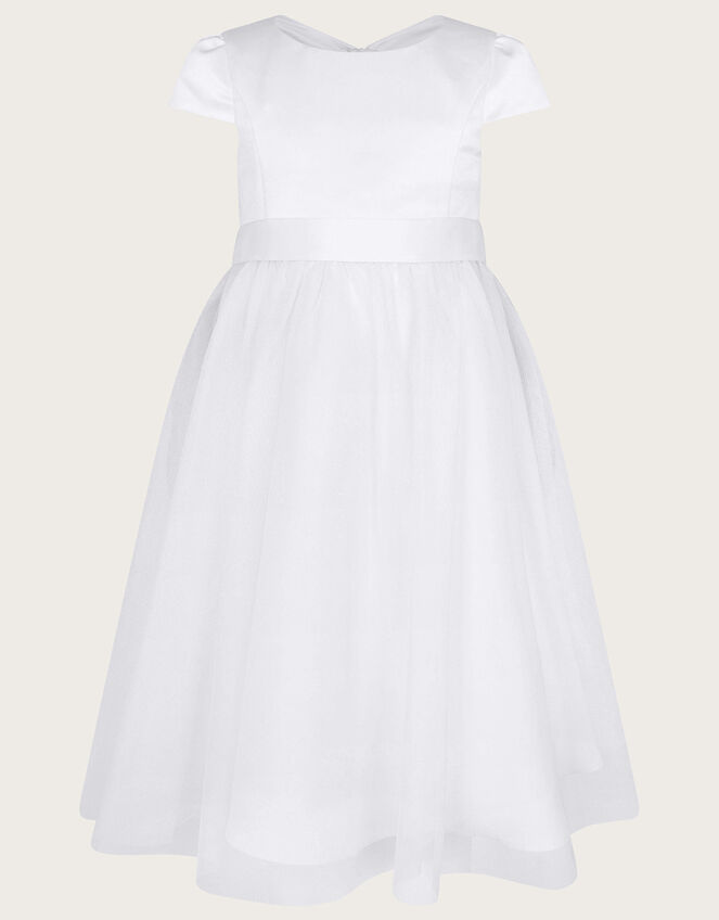 Tulle Bridesmaid Dress, White (WHITE), large