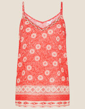 Andora Printed Cami in LENZING™ ECOVERO™, Red (RED), large
