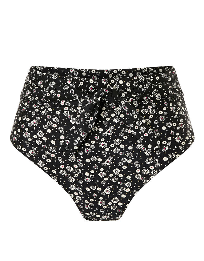 Ditsy Floral High Bikini Brief, Black (BLACK), large