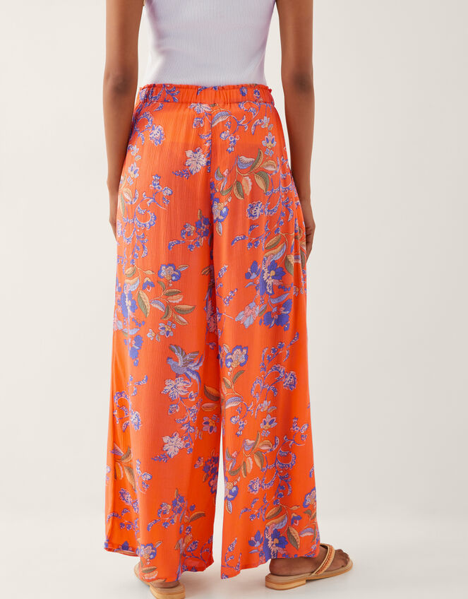 Kaia Floral Trousers , Orange (ORANGE), large