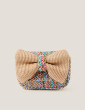 Woven Bow Bag, , large