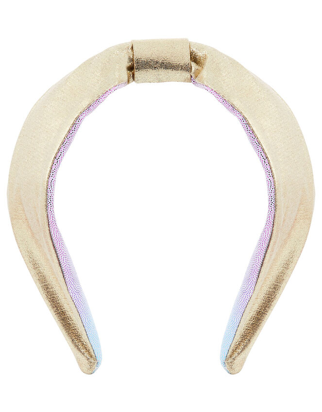 Reversible Shimmer Knot Headband, , large