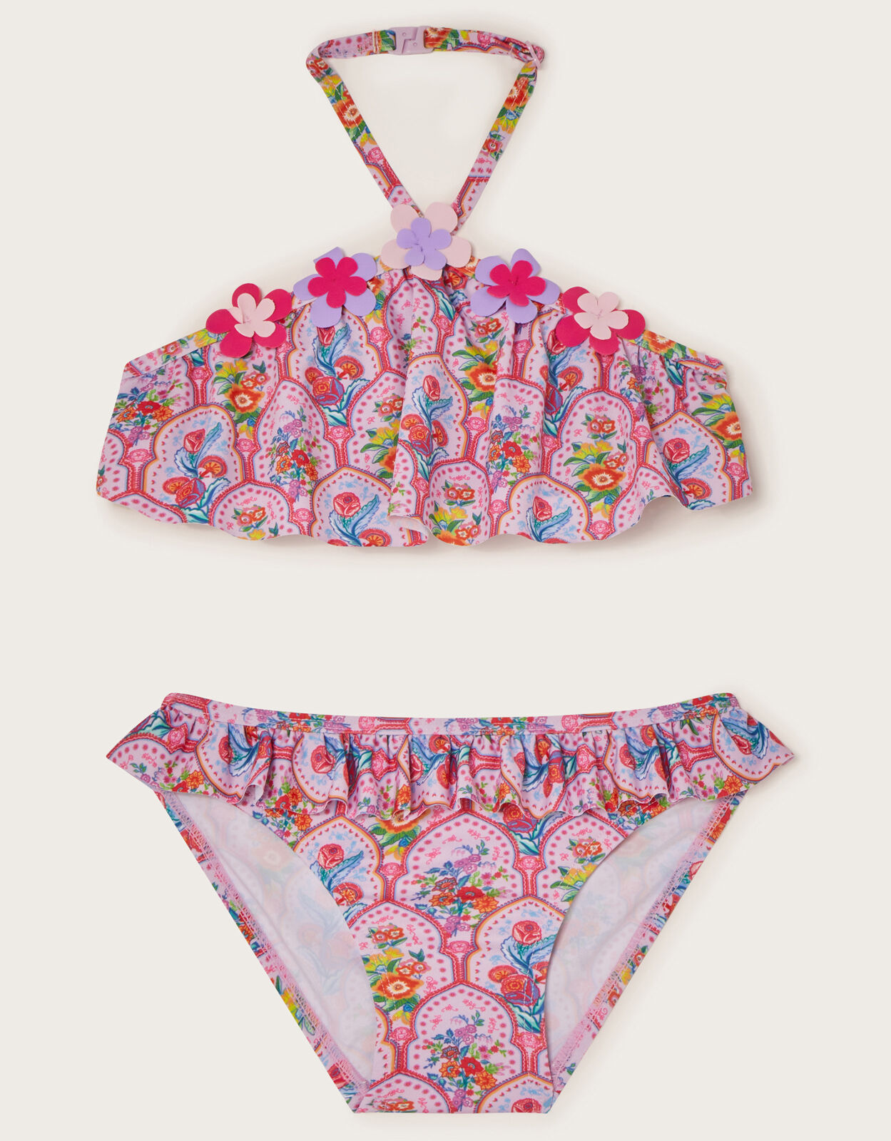 Pink flower bathing suit shop