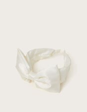 Bridesmaid Bow Headband, Ivory (IVORY), large