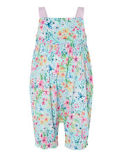 Baby Amberley Floral Romper, Blue (TURQUOISE), large