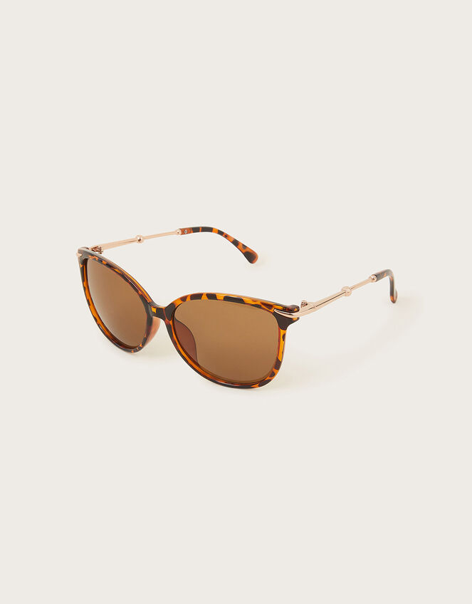 Tortoiseshell Square Sunglasses, , large