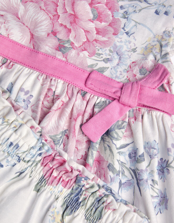 Newborn Ophelia Floral Jersey Dress & Briefs Set, Purple (LILAC), large