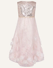 Sparkle 3D Flower Dress, Pink (PINK), large
