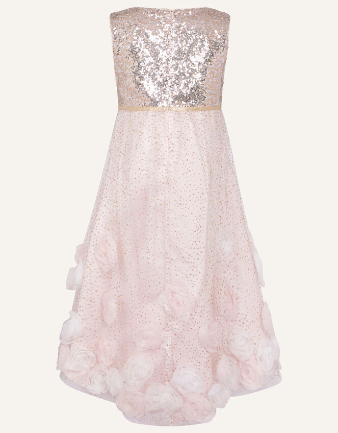 Sparkle 3D Flower Dress, Pink (PINK), large