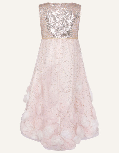 Sparkle 3D Flower Dress, Pink (PINK), large