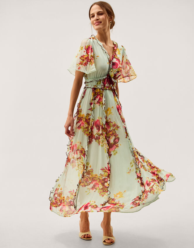 a line wedding dress with flowers 1749 - Bridal Size 10 main image 0