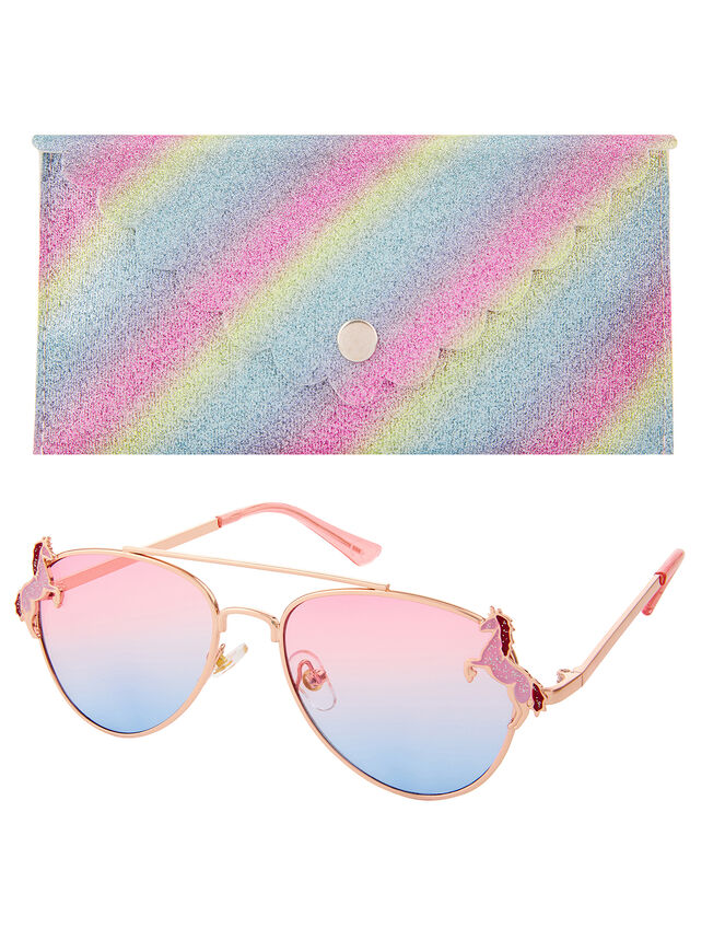 Elle Unicorn Sunglasses and Case Set, , large