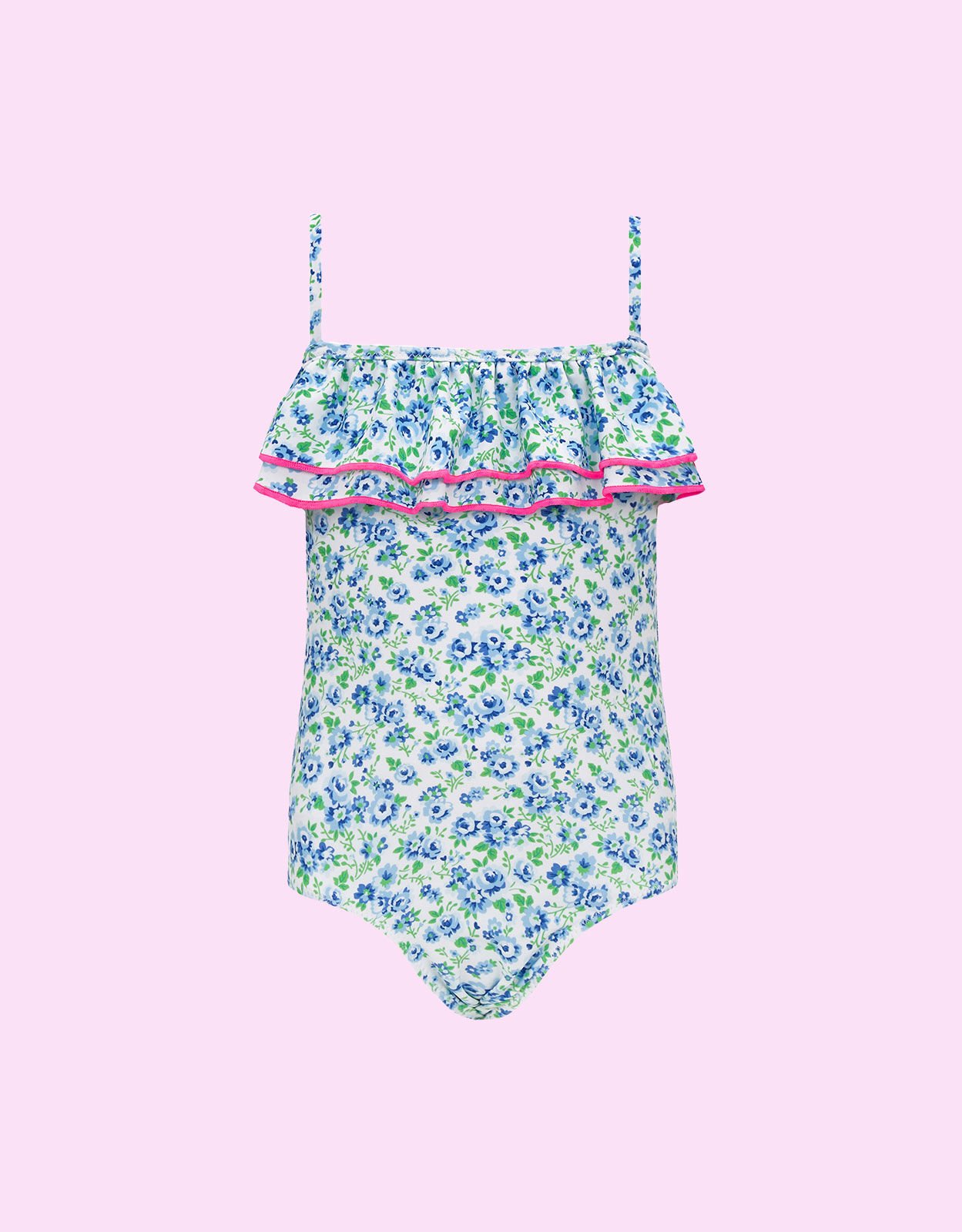 Sunuva Baby Vintage Ditsy Floral Swimsuit Blue