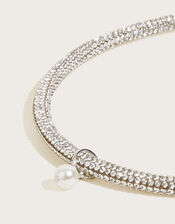 Super Dazzle Pearl Charm Necklace, , large