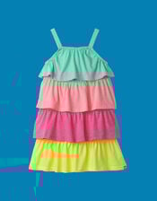 Hatley Rainbow Tiered Dress, Multi (MULTI), large