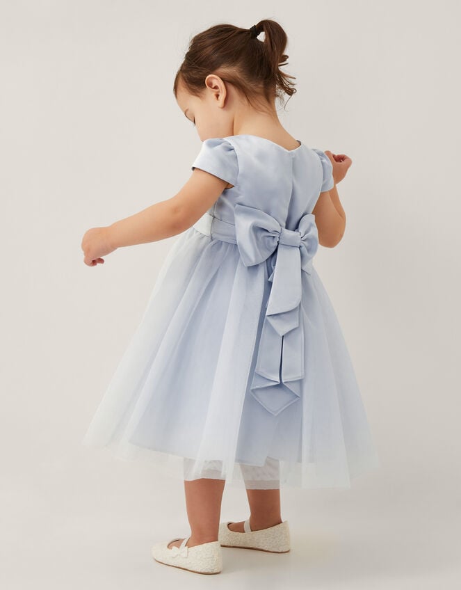 Baby Tulle Bridesmaid Dress, Blue (PALE BLUE), large
