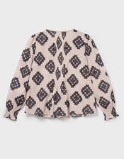 East Kaira Monochrome Cotton Top, Black (BLACK WHITE), large