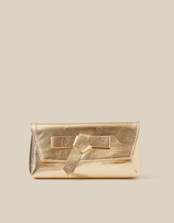 Pippa Bow Clutch Bag, , large