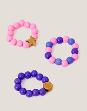 3-Pack Beaded Rings, , large