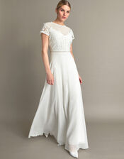 Angela Lace Bridal Maxi Dress, Ivory (IVORY), large