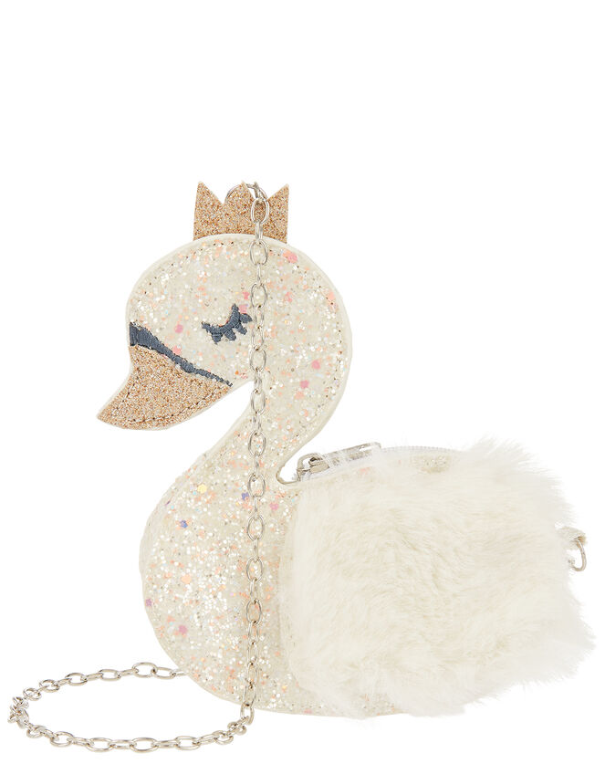 Sienna Swan Glitter Bag, , large