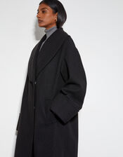 Carrie Shawl Coat, Black (BLACK), large