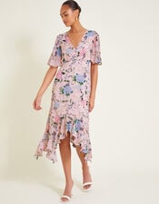 Sisi Floral Print Dress, Pink (BLUSH), large