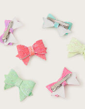 6-Pack Bright Bow Clips, , large