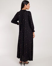 East Micah Foil Print Dress, Black (BLACK), large