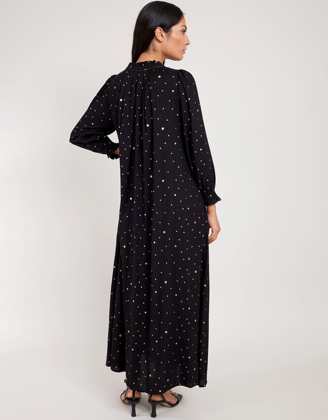 East Micah Foil Print Dress, Black (BLACK), large